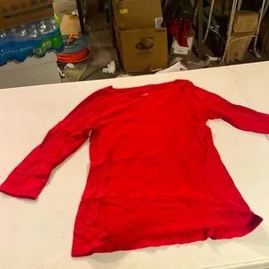 Red longsleeved a new day medium women’s shirt